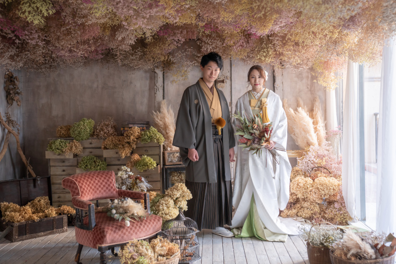 1.2月撮影限定！費用を抑えたいカップル様向けスタジオ和洋2着プラン