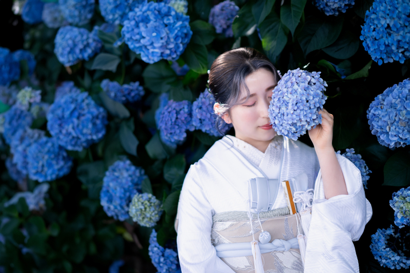 【紫陽花ロケ♡和+洋】保和苑コース和装1着ロケ＋スタジオ洋装1着プラン165,000円！データ80カット付き！