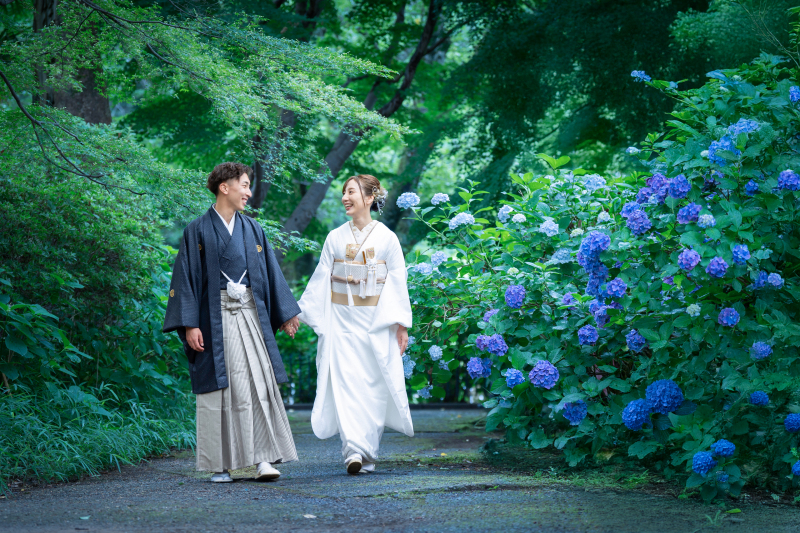 【期間限定！紫陽花ロケ】保和苑コース和装1着ロケプラン99,000円！全データ40カット付！