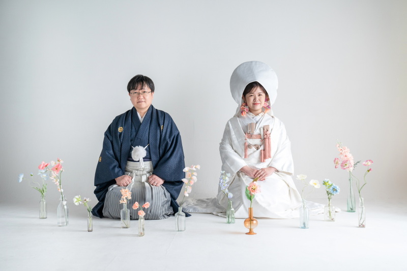 1,2月撮影限定！費用を抑えたいカップル様向けスタジオ和装プラン