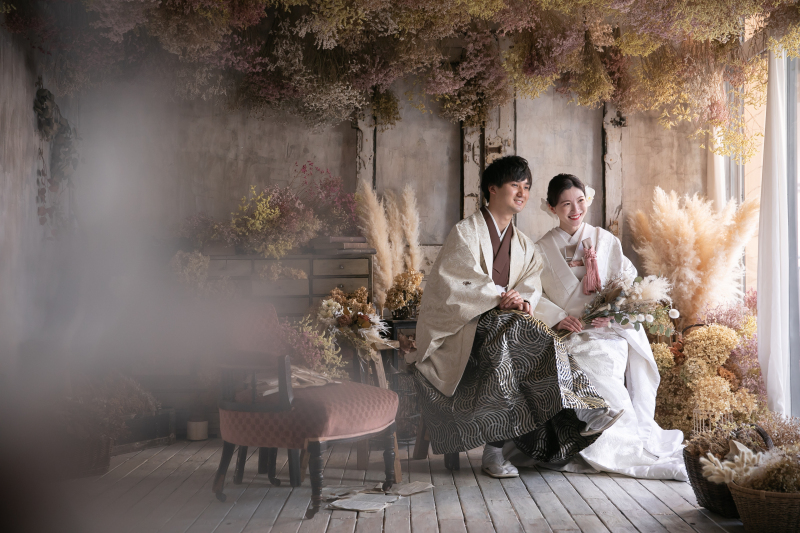 【春の偕楽園フォトウエディング】和装2着ロケ＋スタジオプラン132,000円！全データ80カット付！