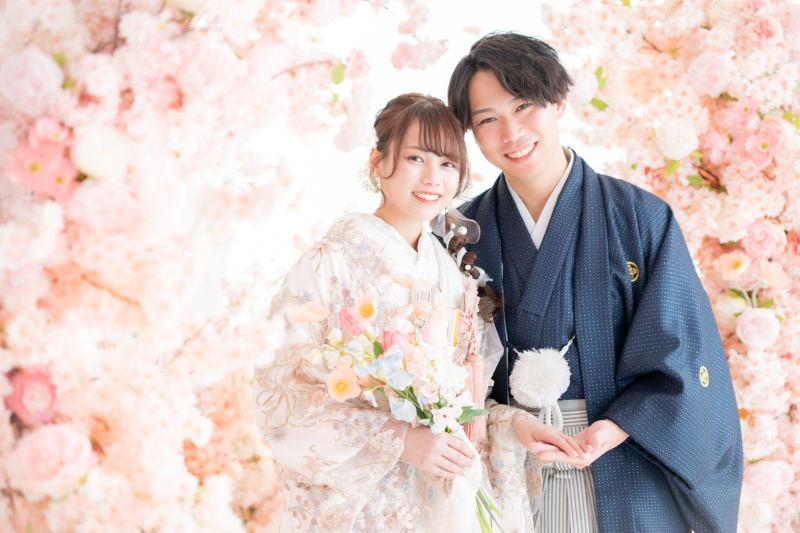 1,2月撮影限定！費用を抑えたいカップル様向けスタジオ和装プラン