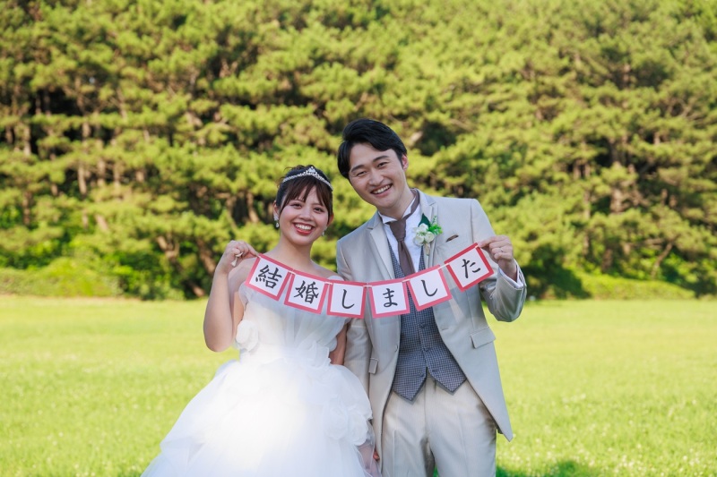 芝生でのご撮影