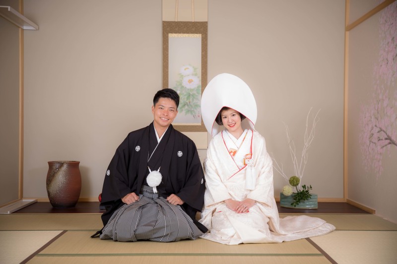 お座敷で正座・・