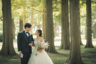 都内最大級のメタセコイアの森で叶える、海外風ナチュラルフォト