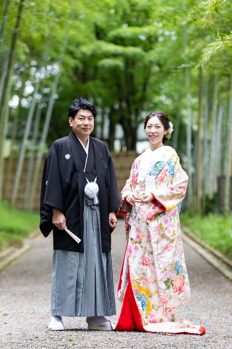 竹林でフォーマルショット！