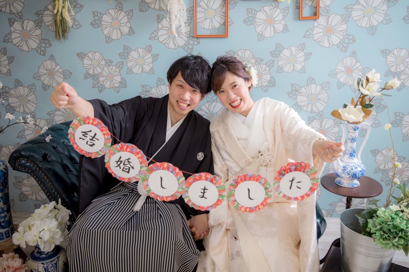 手づくりガーランドで