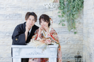 スタジオ色打掛撮影