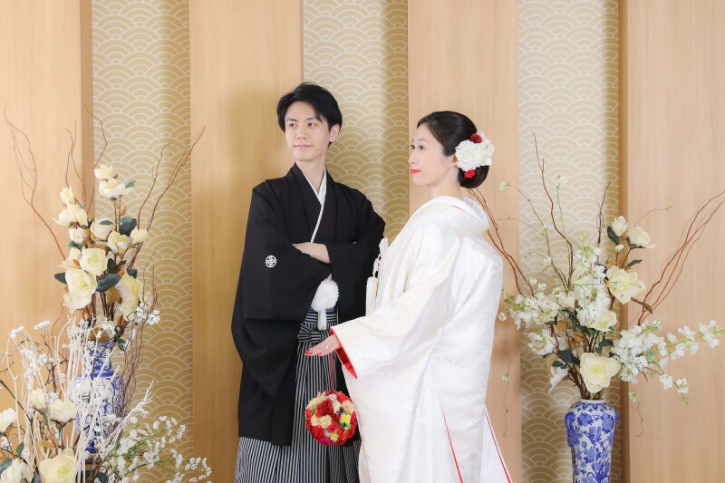 お花に囲まれて・・