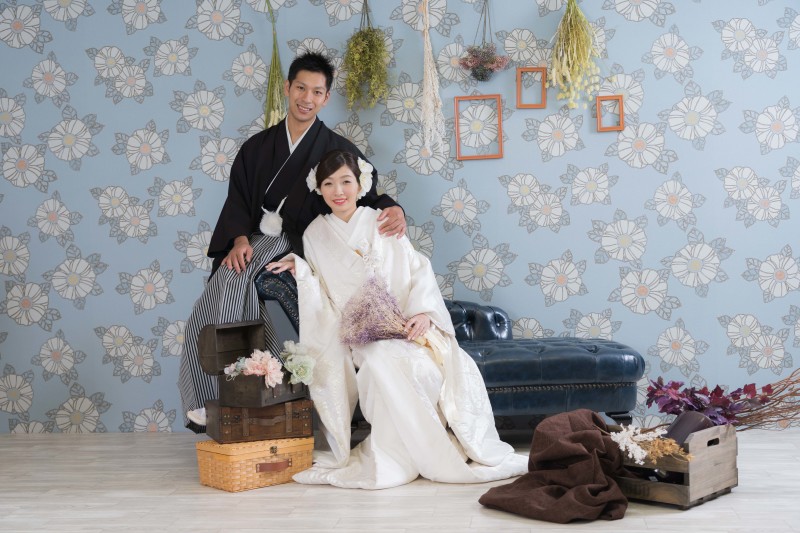 スタジオで白無垢です~