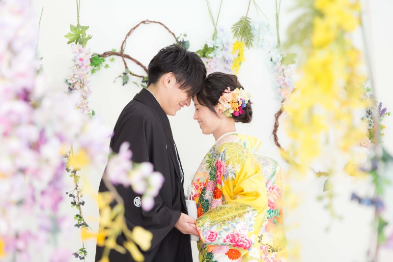 お花に囲まれて♪