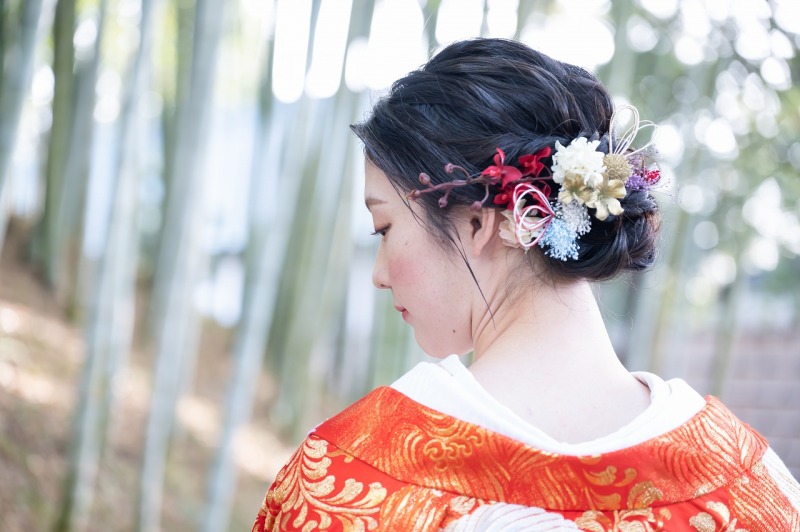 ご新婦様のへアセット