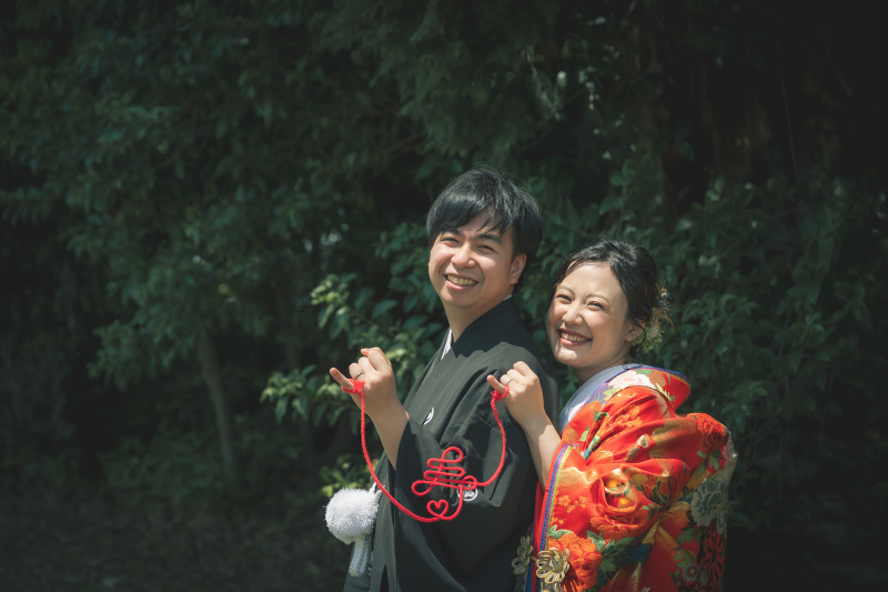 小物を使って仲良しフォト