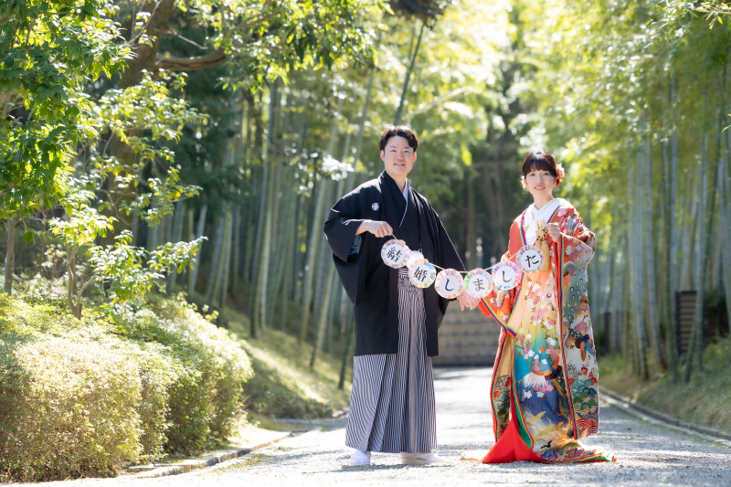 花田苑自慢の竹林にて