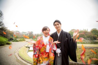 落葉がひらひら・・