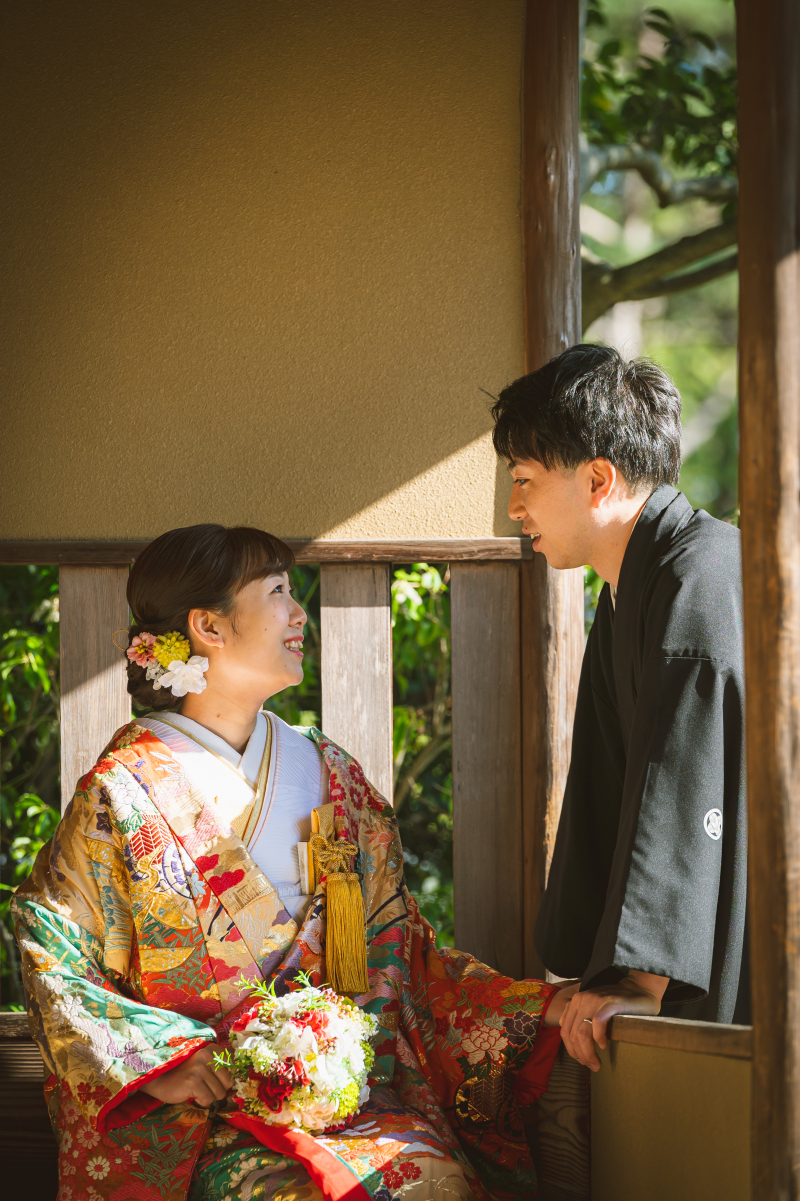 東屋にて・・・