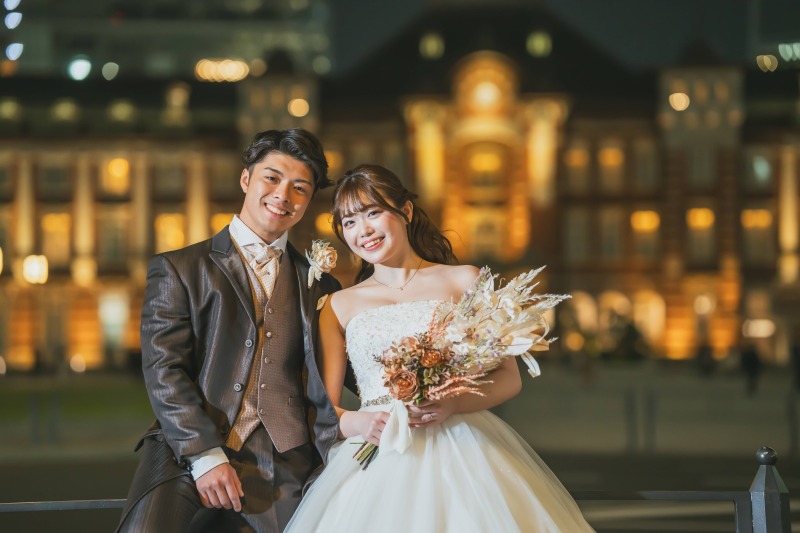 東京駅でのナイト撮影