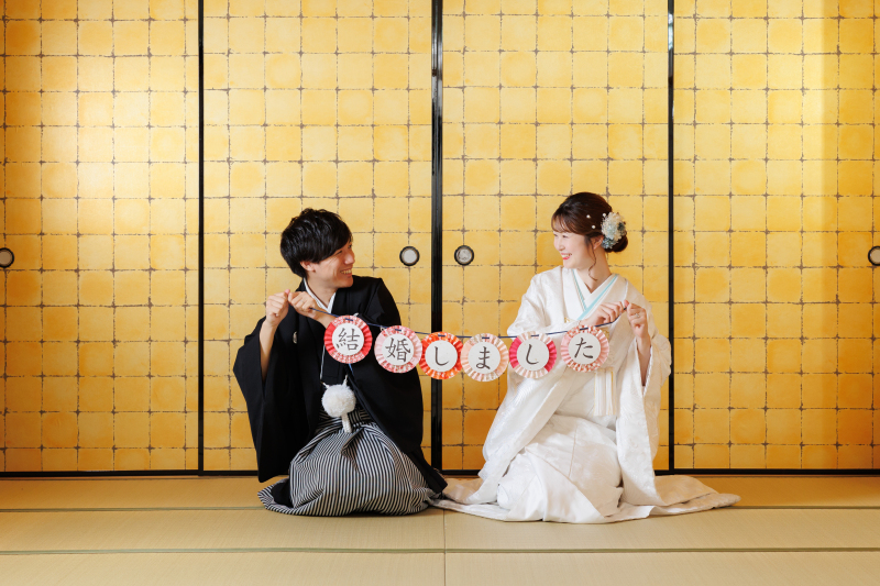 ガーランドを持って♡