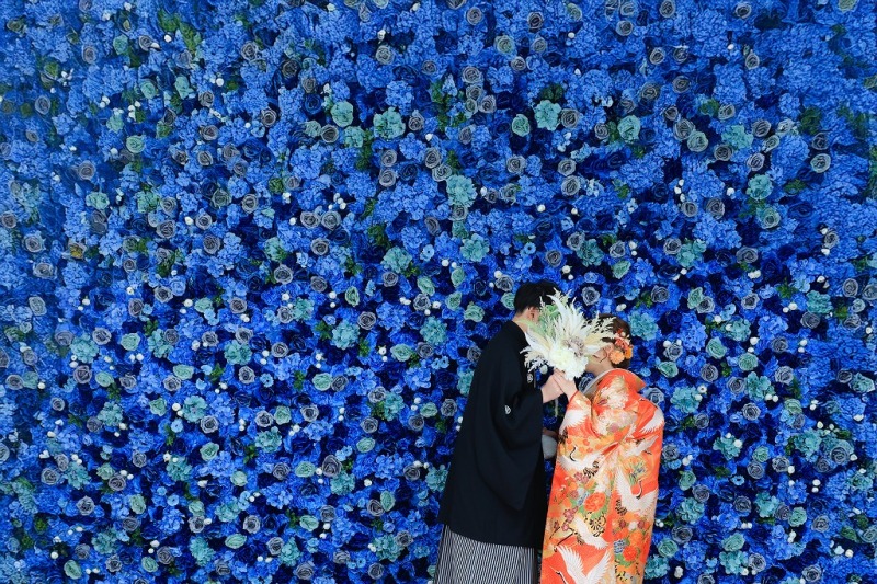 華やかな色打掛