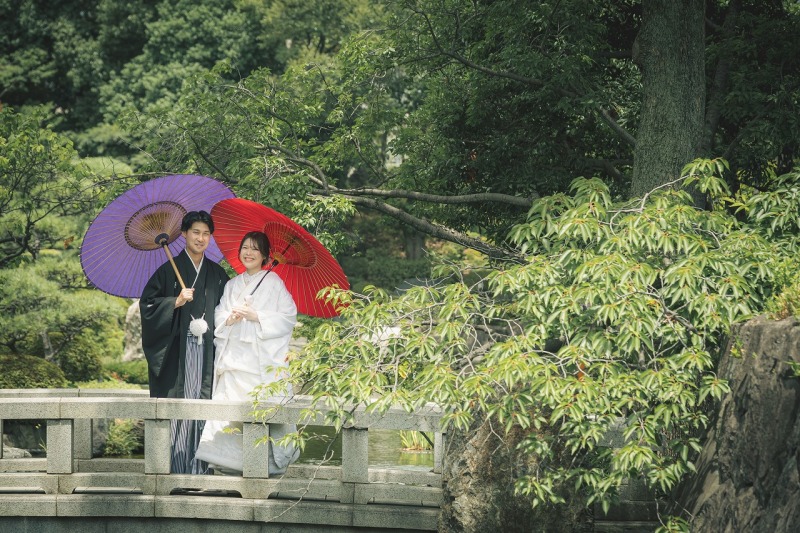 緑に囲まれてパシャリ!