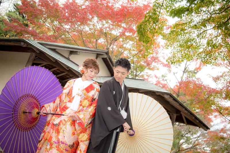 紅葉の中で・・