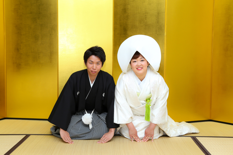 金屏風は綿帽子をかぶって♪