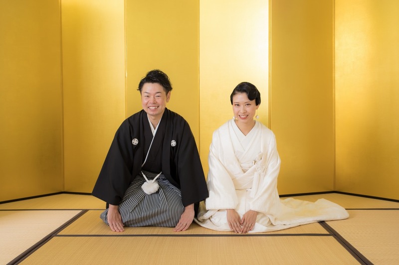 金屏風から撮影スタート