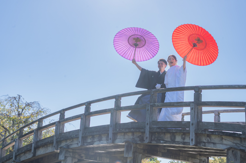 青い空をバックに・・・♡