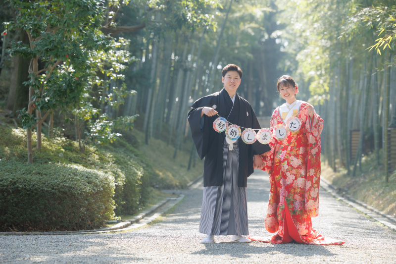 竹林が綺麗な日本庭園『花田苑』での撮影