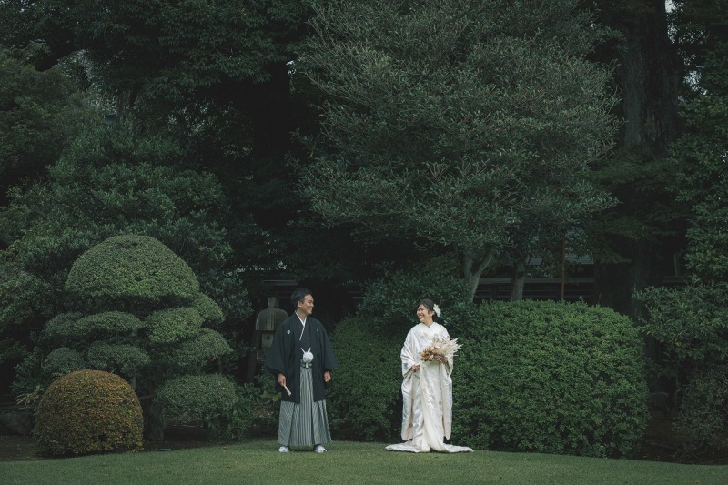 緑いっぱいの庭でも撮影が出来ます★