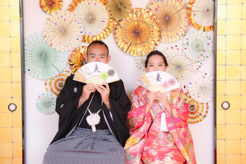 お扇子でニッコリ~