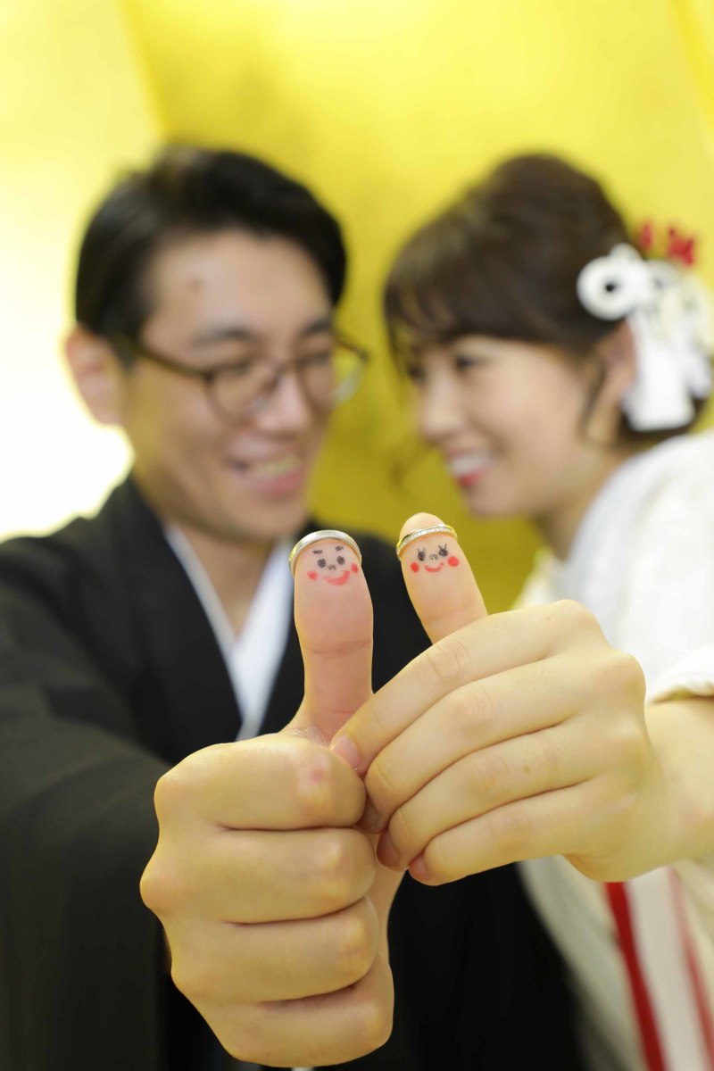 汗ばむくらいの陽気の中の前撮りでしたが…