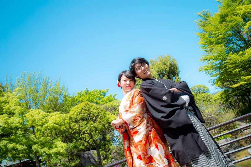 真っ青なお空の下で