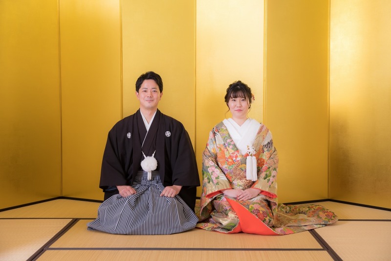 金屏風から撮影スタート！