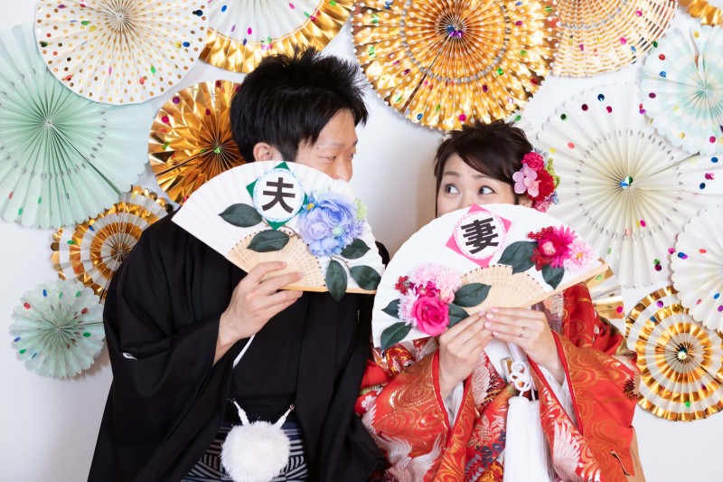 扇子プロップスで!