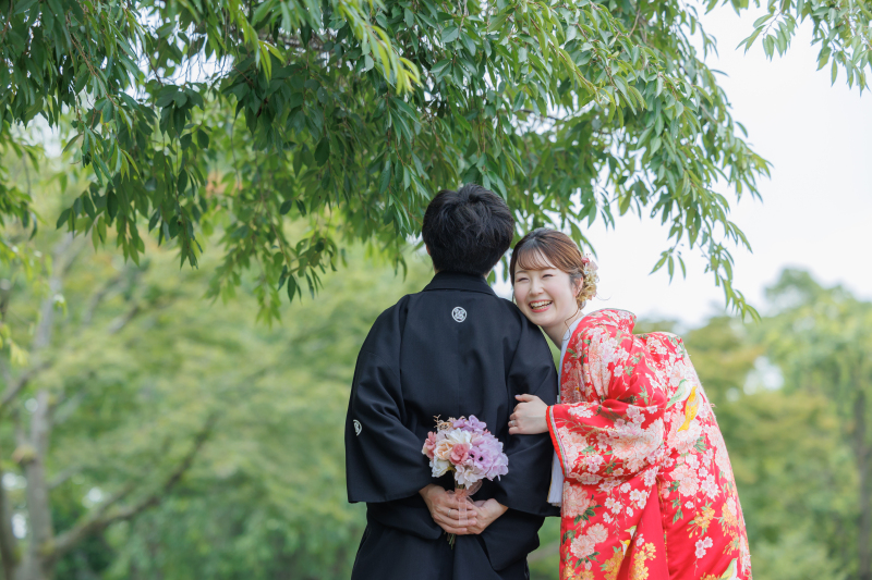 ご新婦様の振り向きショット♡