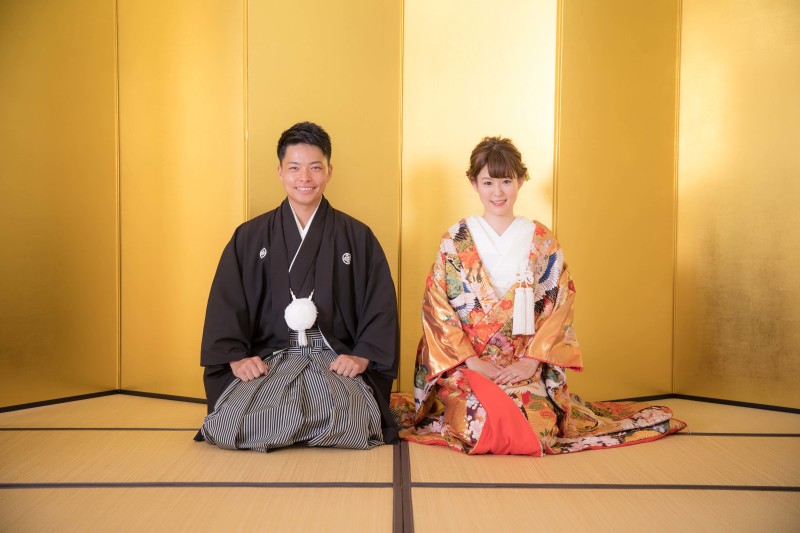 金屏風は色打ちで☆