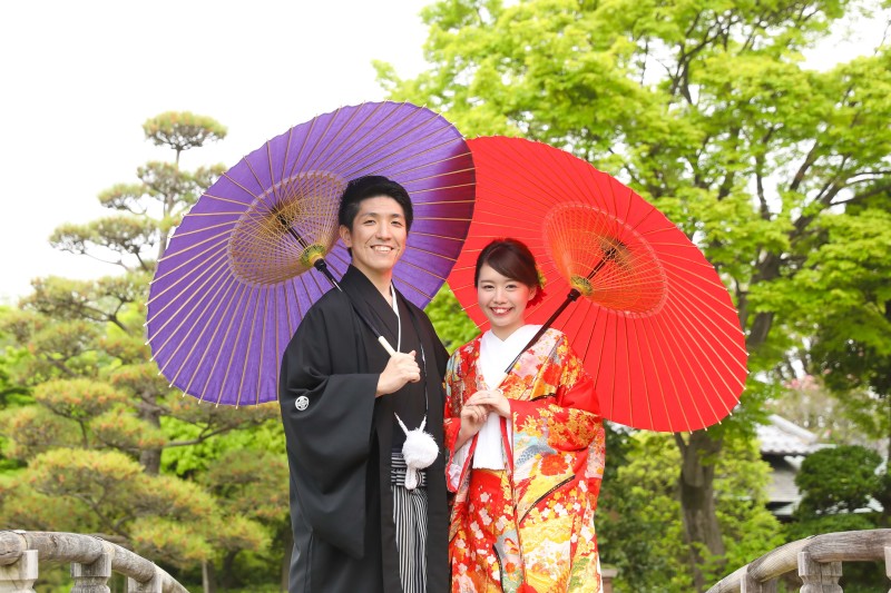 番傘でしっとりと・・