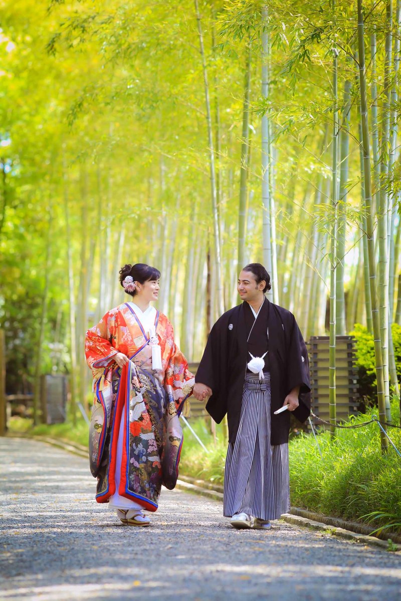 竹林でのお散歩♬