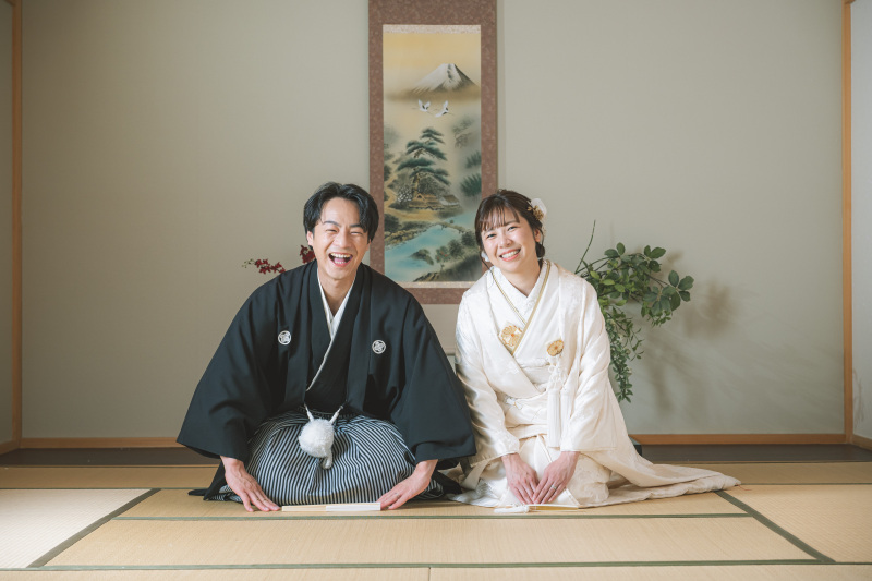 スタジオでの和装撮影から