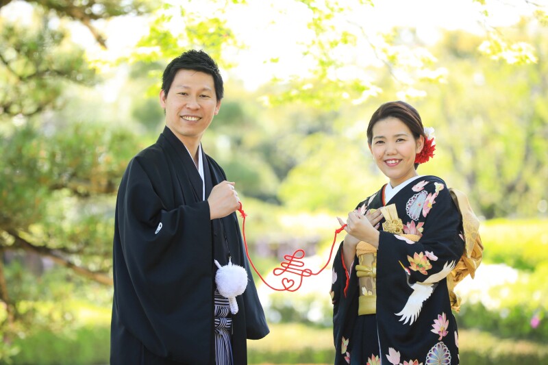 赤い糸でニッコリ～❤