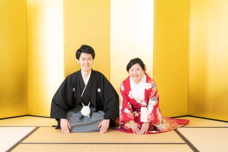 金屏風ショット