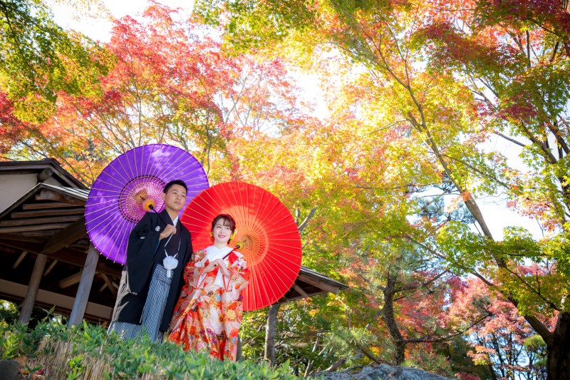 紅葉のグラデーションがキレイです!