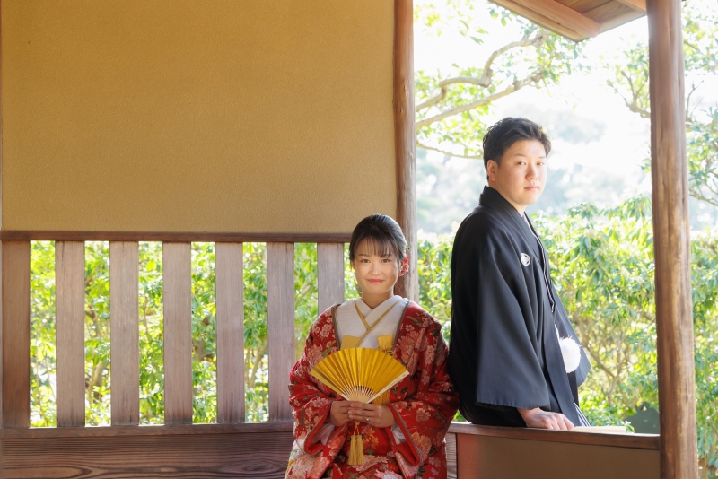 あずま屋での1枚