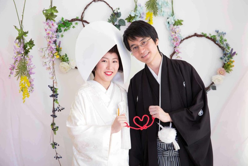 お花に囲まれて・・・