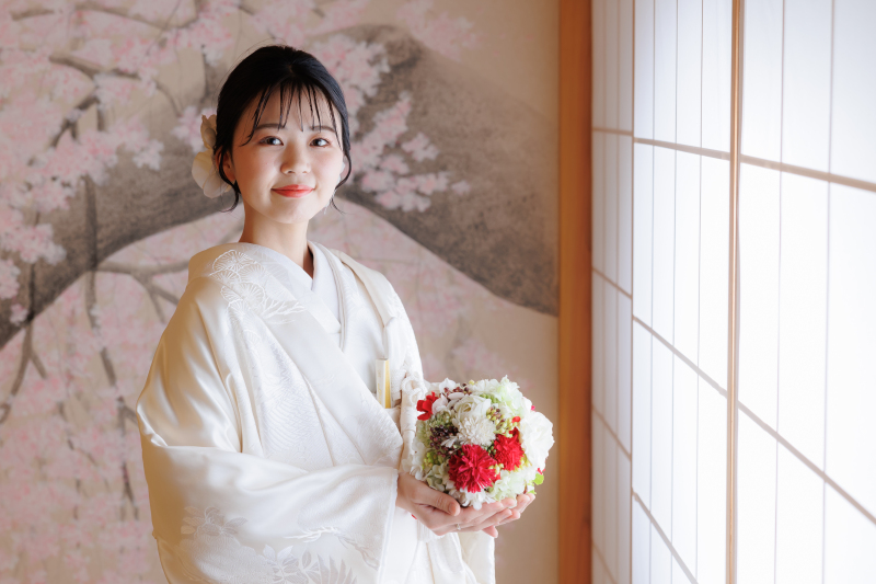 ボールブーケを使って♡