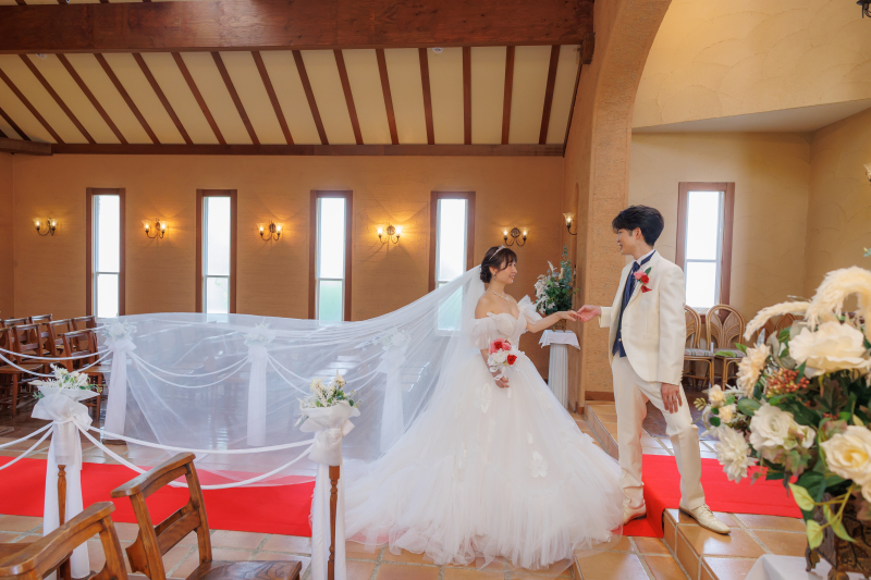 ロケ&times;ロケで撮れる和洋弐点プラン♪　～花田苑+チャペル～