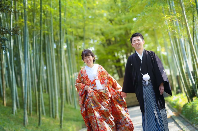 竹林をお散歩中♡