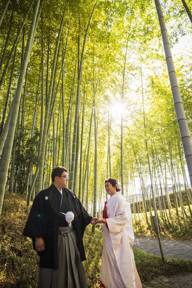 竹林でも撮影します!