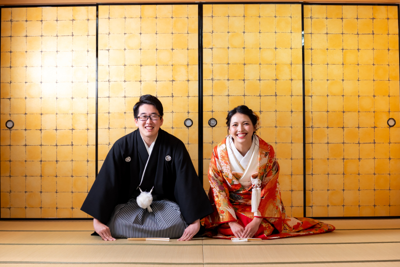 正座の撮影からスタート！